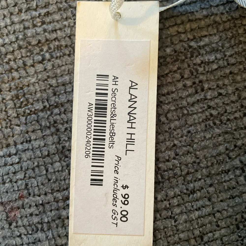 Alannah Hill studded suede belts. Med each belt cost $98. NWT